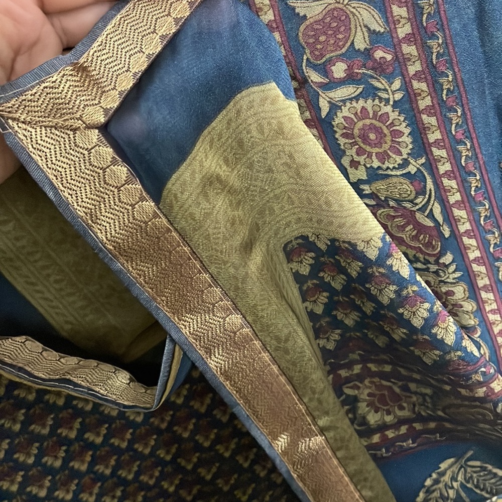 Beautiful printed Georgette saree | new - Picture 5 of 6